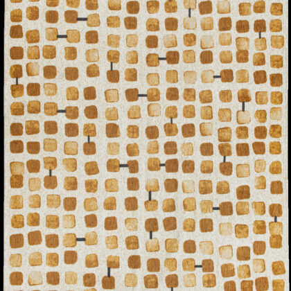 9' X 13' Brown and Beige Geometric Non Skid Area Rug