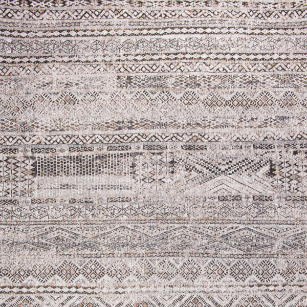 8' x 11' Gray and White Oriental Non Skid Area Rug