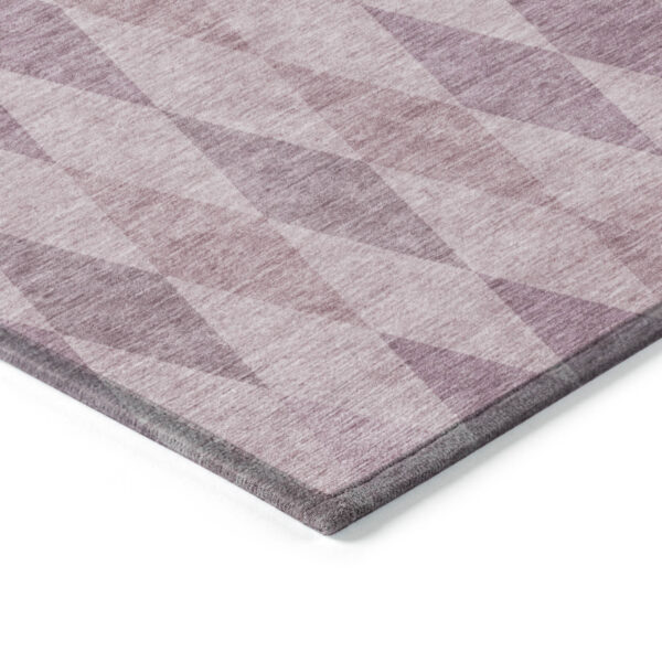 9' X 12' Blush Geometric Washable Non Skid Indoor Outdoor Area Rug