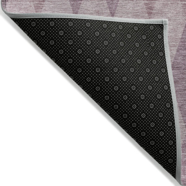 9' X 12' Blush Geometric Washable Non Skid Indoor Outdoor Area Rug