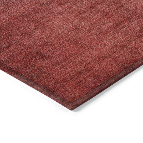 8' X 10' Navy Blue Red And Eggplant Ombre Washable Indoor Outdoor Area Rug