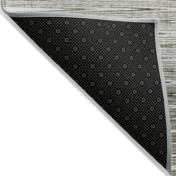 9' X 12' Taupe And Beige Abstract Washable Indoor Outdoor Area Rug