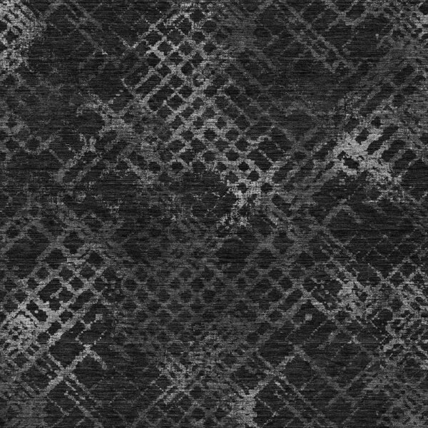 3' X 5' Charcoal Gray And Silver Geometric Washable Indoor Outdoor Area Rug