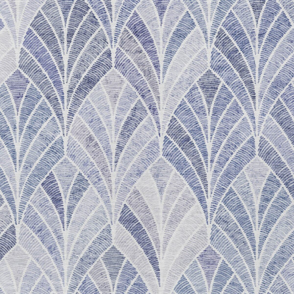 9' X 12' Denim Blue And Sky Blue Geometric Washable Indoor Outdoor Area Rug