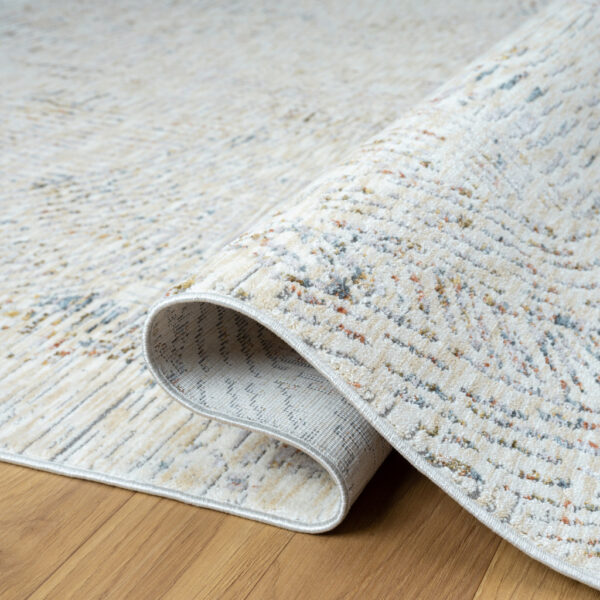 10' x 14' Ivory and Gray Abstract Area Rug