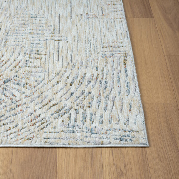 10' x 14' Ivory and Gray Abstract Area Rug