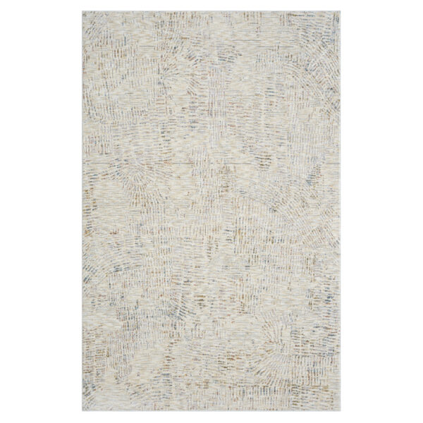 10' x 14' Ivory and Gray Abstract Area Rug