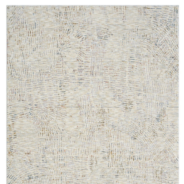 10' x 14' Ivory and Gray Abstract Area Rug