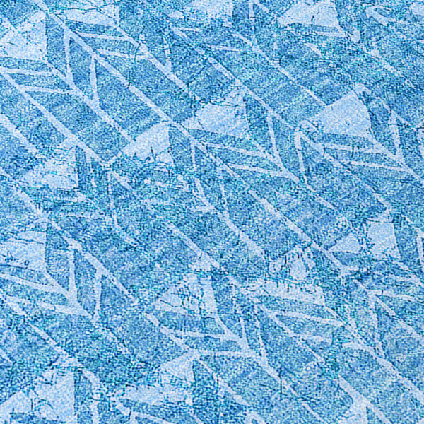 9' X 12' Blue Geometric Washable Indoor Outdoor Area Rug