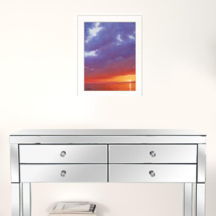 Certain Glow 1 White Framed Print Wall Art