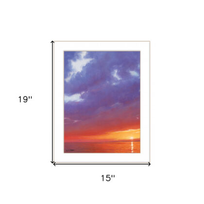 Certain Glow 1 White Framed Print Wall Art