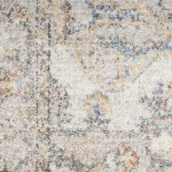 8' X 10' Gray Oriental Power Loom Washable Area Rug