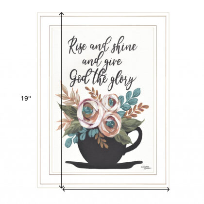 Rise And Shine 5 White Framed Print Wall Art