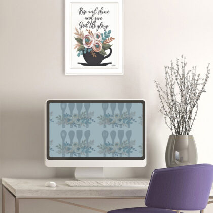 Rise And Shine 5 White Framed Print Wall Art