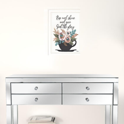 Rise And Shine 5 White Framed Print Wall Art