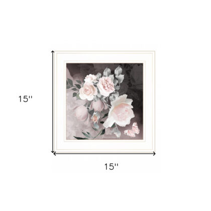 Noir Roses IV 3 White Framed Print Wall Art