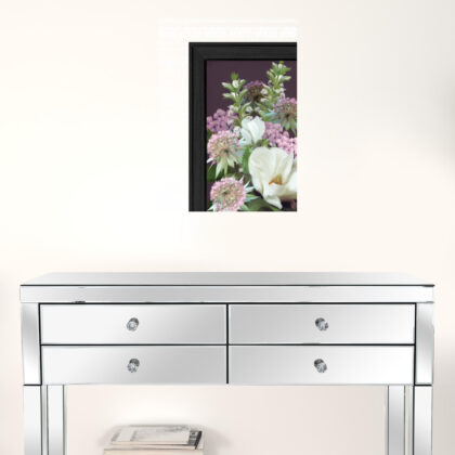Wild For Plum Bouquet 3 Black Framed Print Wall Art