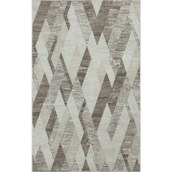 9' x 12' Gray Geometric Area Rug