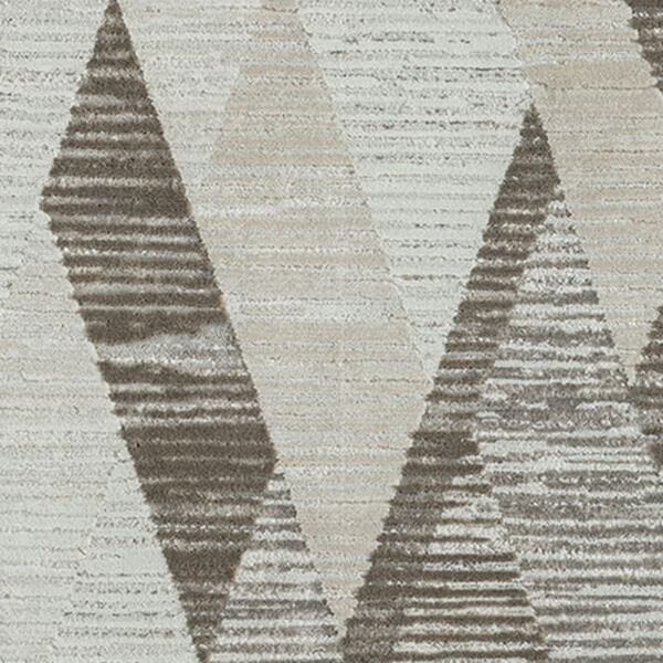 9' x 12' Gray Geometric Area Rug