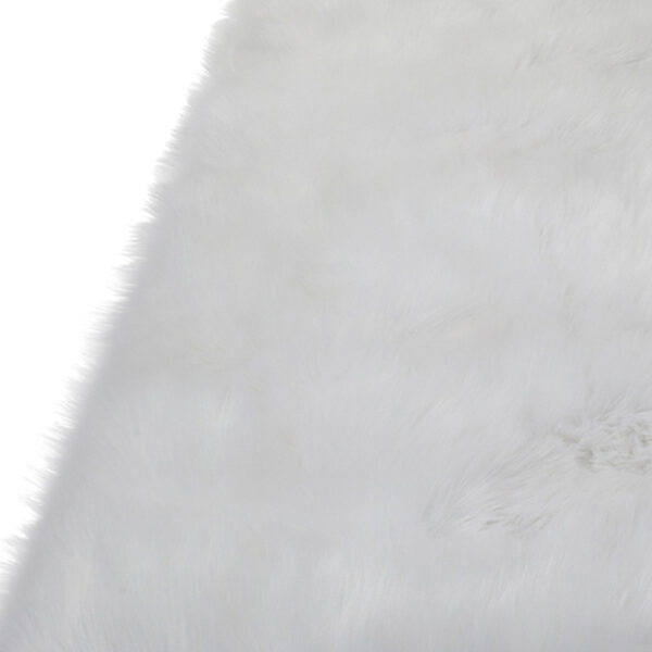5' x 7' White Sheepskin Washable Area Rug