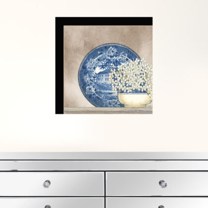 Farmhouse Blues I 1 Black Framed Print Wall Art
