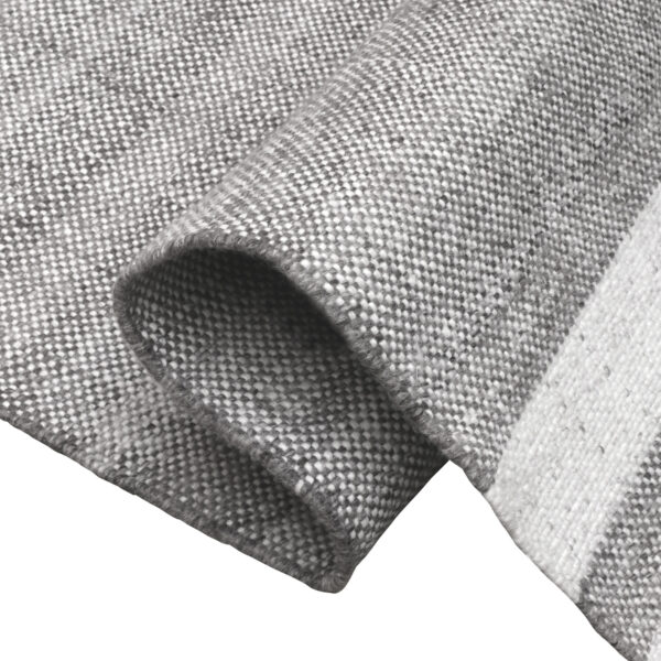 8' X 10' Gray Striped Handmade Stain Resistant Non Skid Indoor Outdoor Area Rug