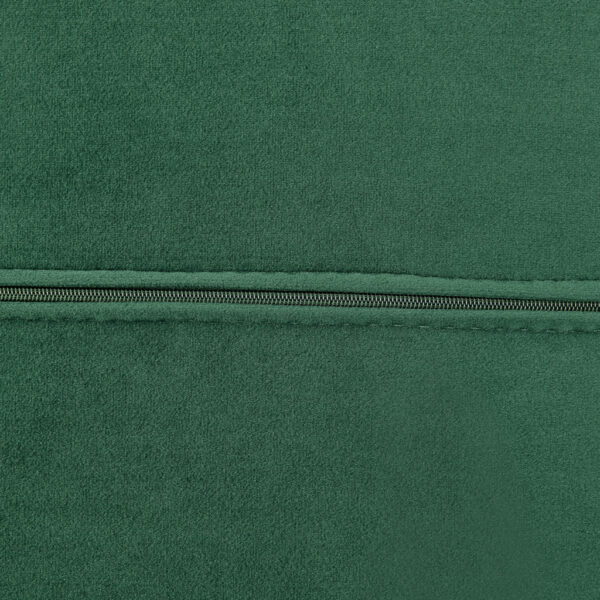 66" Green and Silver Velvet Lounge Chair