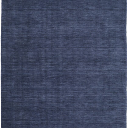 2' X 3' Blue Wool Hand Woven Stain Resistant Area Rug