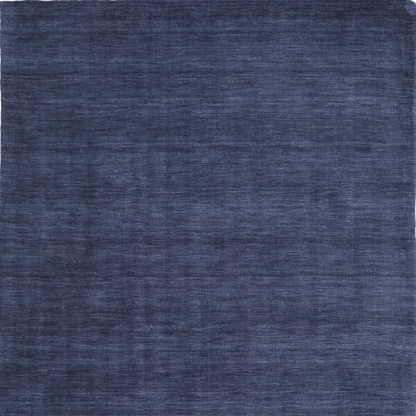 2' X 3' Blue Wool Hand Woven Stain Resistant Area Rug