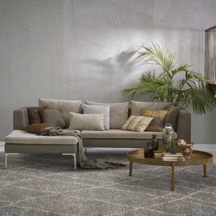 94 X 126 Slate Polypropylene Rug