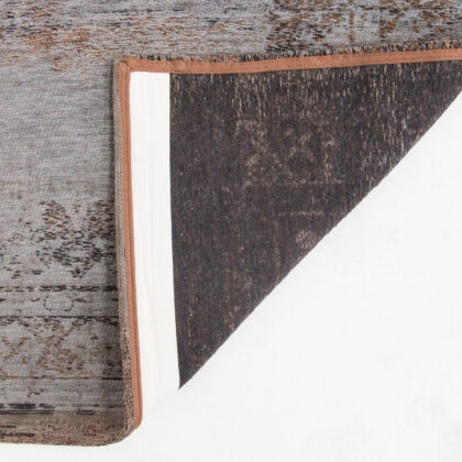 3' X 5' Gray and Beige Medallion Non Skid Area Rug