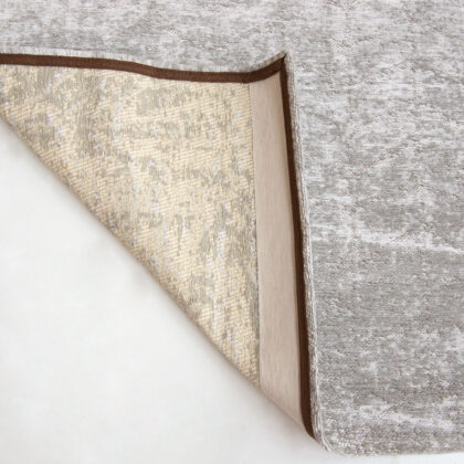 6' X 8' Gray and White Chevron Non Skid Area Rug