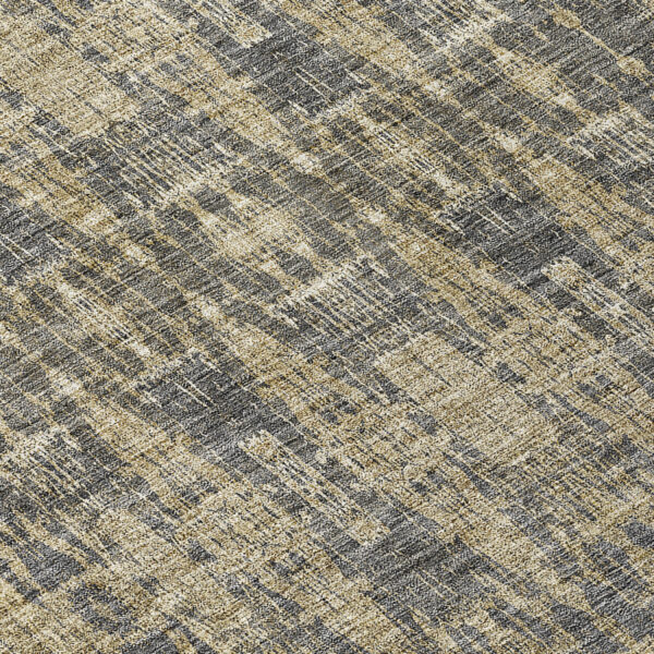 8' Gray Taupe And Beige Round Moroccan Washable Indoor Outdoor Area Rug