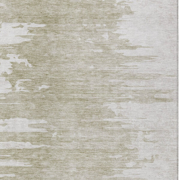 10' X 14' Taupe Beige And Tan Abstract Washable Indoor Outdoor Area Rug