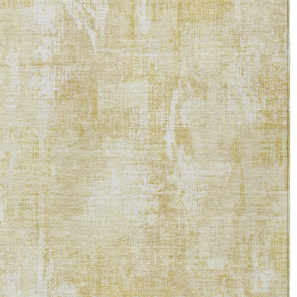 10' X 14' Beige Tan And Ivory Abstract Washable Indoor Outdoor Area Rug