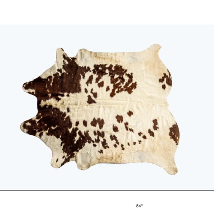 5' x 7' Brown and White Cowhide Hand Knotted Area Rug