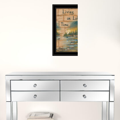 Living On The Lake 2 Black Framed Print Wall Art