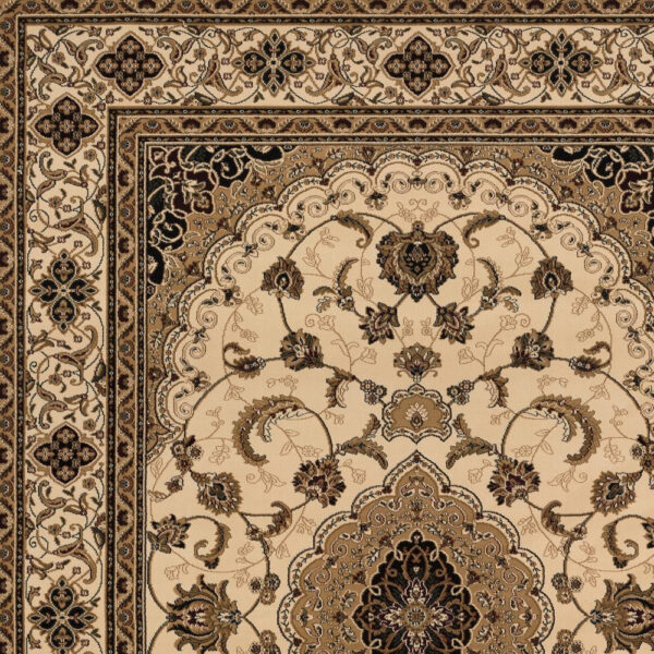 10' X 13' Cream Oriental Washable Non Skid Area Rug