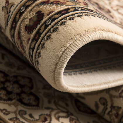 10' X 13' Cream Oriental Washable Non Skid Area Rug