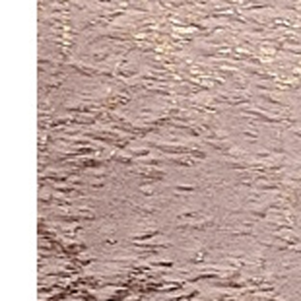 5' x 7' Pink and Gold Faux Fur Abstract Shag Non Skid Area Rug - Image 5