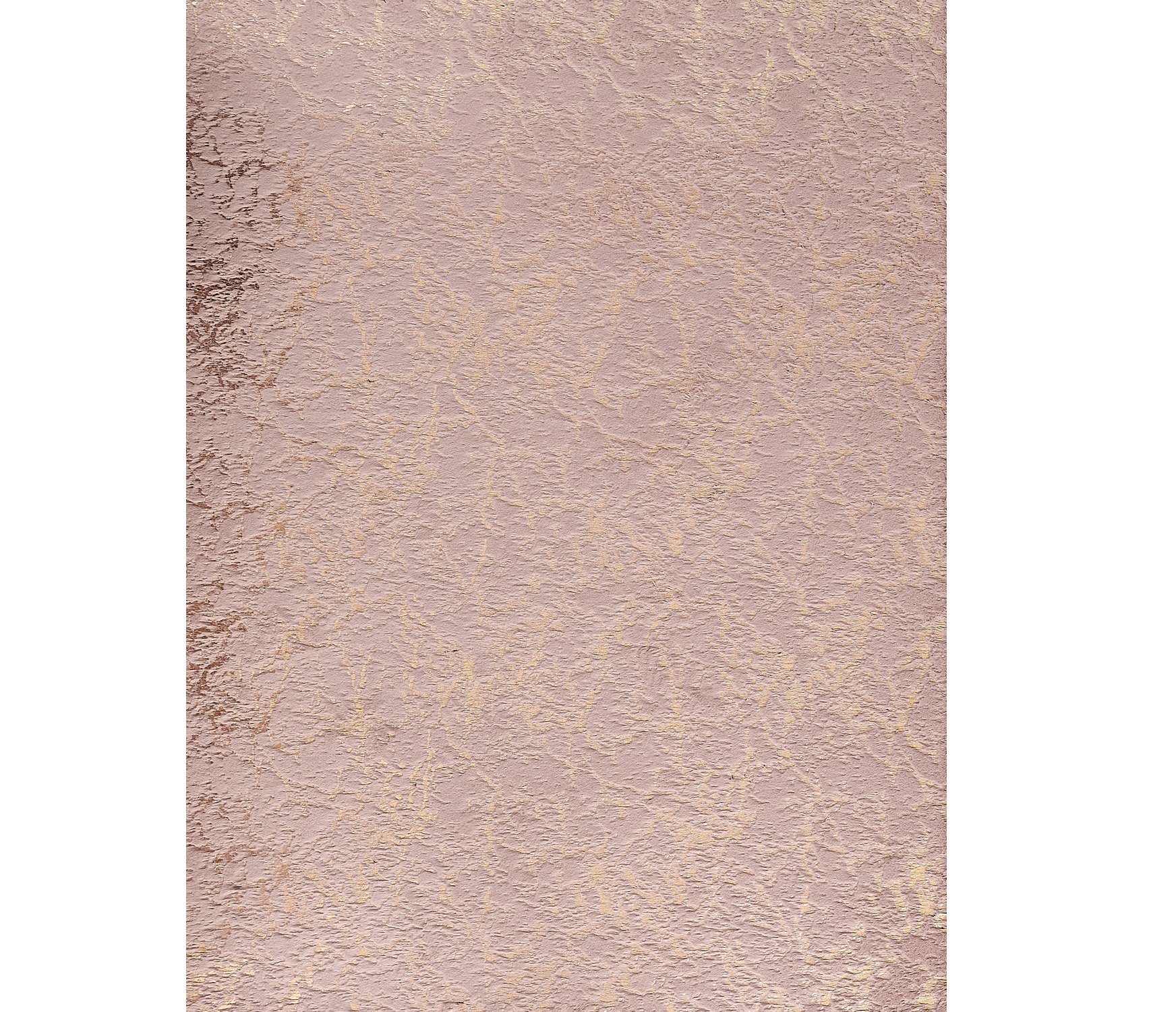 5' x 7' Pink and Gold Faux Fur Abstract Shag Non Skid Area Rug - Image 8
