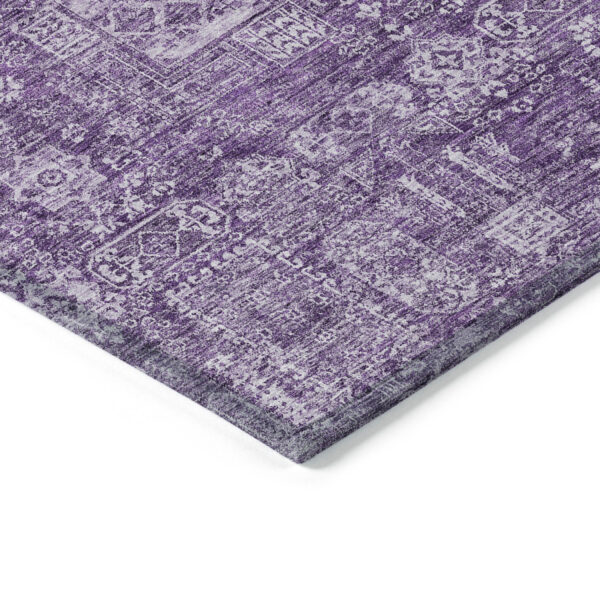 3' X 5' Purple Lilac And Lavender Oriental Washable Indoor Outdoor Area Rug