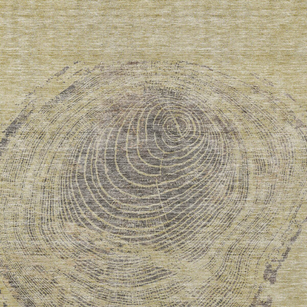 10' X 14' Beige Taupe And Gray Abstract Washable Indoor Outdoor Area Rug