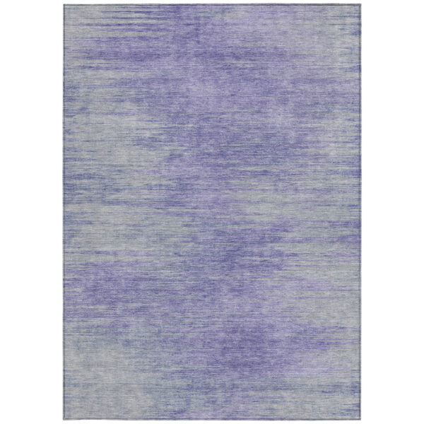 10' X 14' Plum And Purple Abstract Washable Indoor Outdoor Area Rug