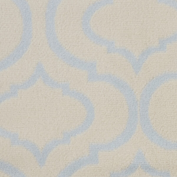 5' Gray Round Moroccan Power Loom Area Rug