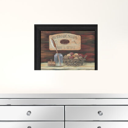 Handmade Soaps 1 Black Framed Print Bathroom Wall Art
