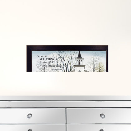 I Can Do All Things 1 Black Framed Print Wall Art
