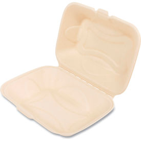 Boardwalk® 1-Compartment Food Container 6""L x 3""W x 3""H Tan 250/Carton