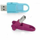 16gb Store N Flip&Reg Usb Flash Drive - 2pk- Berry Blue