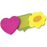 Redi-Tag Two-Tone Die-Cut Adhesive Neon Note Pads